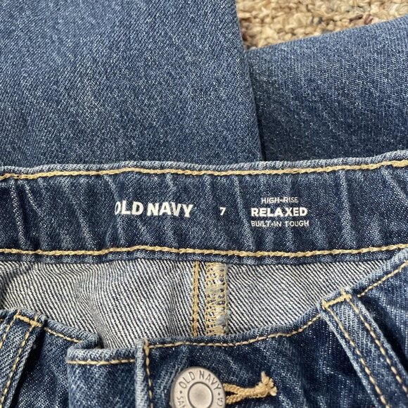 Old Navy High-Waisted Carpenter Jeans for Girls ~ Size 7 ~ NWT - Picture 3 of 5